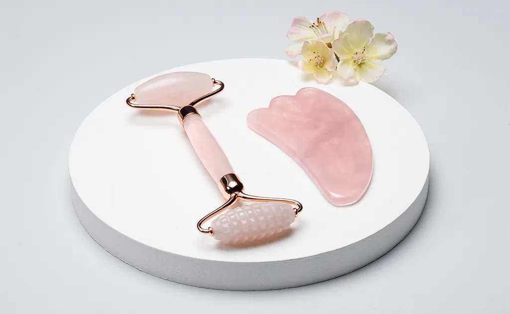 gua sha quarzo rosa